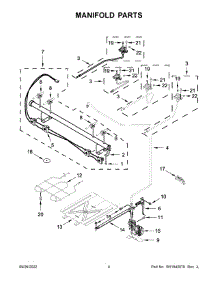 03 - Manifold Parts parts for Whirlpool Range WEG515S0LZ3 from AppliancePartsPros.com