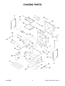 Chassis Parts parts for Whirlpool Range WEG515S0LZ4 from AppliancePartsPros.com