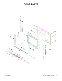 Door Parts parts for Whirlpool Range WEG515S0LZ4 from AppliancePartsPros.com