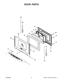 Door Parts parts for Whirlpool Range WEG515S0LZ4 from AppliancePartsPros.com
