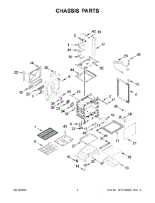 03 - Chassis Parts parts for Whirlpool Range WEG750H0HB6 from AppliancePartsPros.com