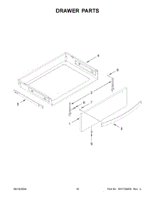 06 - Drawer Parts parts for Whirlpool Range WEG750H0HB6 from AppliancePartsPros.com