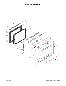 Door Parts parts for Whirlpool Range WEG750H0HV6 from AppliancePartsPros.com