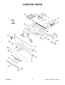 Cooktop Parts parts for Whirlpool Range WEG750H0HV6 from AppliancePartsPros.com