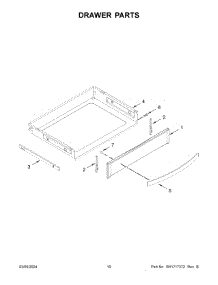 Drawer Parts parts for Whirlpool Range WEG750H0HV6 from AppliancePartsPros.com