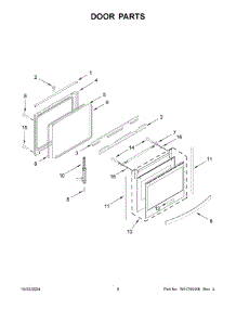 05 - Door Parts parts for Whirlpool Range WEG750H0HV7 from AppliancePartsPros.com