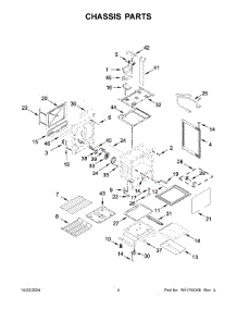 03 - Chassis Parts parts for Whirlpool Range WEG750H0HV7 from AppliancePartsPros.com