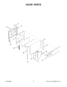 05 - Door Parts parts for Whirlpool Range WEG750H0HW6 from AppliancePartsPros.com