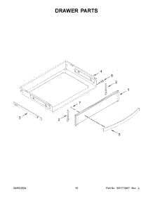 06 - Drawer Parts parts for Whirlpool Range WEG750H0HZ6 from AppliancePartsPros.com