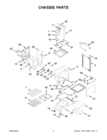 03 - Chassis Parts parts for Whirlpool Range WEG750H0HZ6 from AppliancePartsPros.com