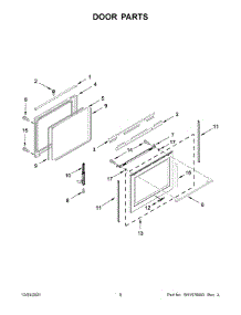 Door Parts parts for Whirlpool Range WEGA25H0HZ2 from AppliancePartsPros.com