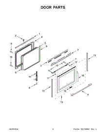 Door Parts parts for Whirlpool Range WEGA25H0HZ6 from AppliancePartsPros.com