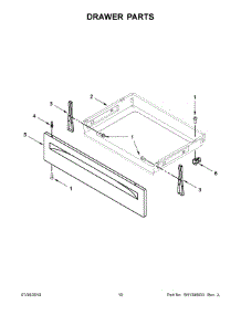 06 - Drawer Parts parts for Whirlpool Range WFC150M0EB4 from AppliancePartsPros.com