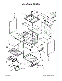 04 - Chassis Parts parts for Whirlpool Range WFC150M0EB4 from AppliancePartsPros.com