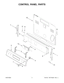 03 - Control Panel Parts parts for Whirlpool Air Conditioner WFC150M0JS4 from AppliancePartsPros.com