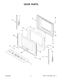 05 - Door Parts parts for Whirlpool Air Conditioner WFC150M0JS4 from AppliancePartsPros.com