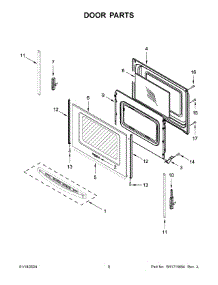 Door Parts parts for Whirlpool Air Conditioner WFC150M0JW4 from AppliancePartsPros.com