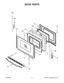 05 - Door Parts parts for Whirlpool Air Conditioner WFC310S0EB4 from AppliancePartsPros.com