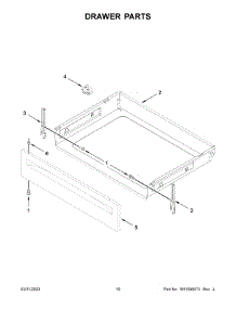 06 - Drawer Parts parts for Whirlpool Air Conditioner WFC315S0JB3 from AppliancePartsPros.com