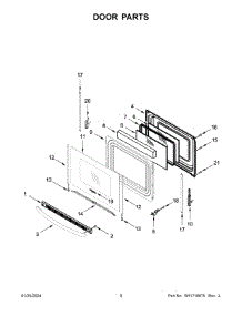 Door Parts parts for Whirlpool Range WFC315S0JS4 from AppliancePartsPros.com