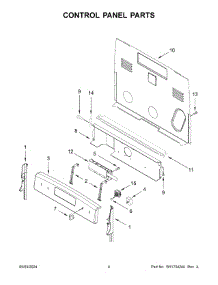 03 - Control Panel Parts parts for Whirlpool Air Conditioner WFC315S0JW4 from AppliancePartsPros.com