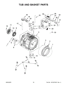 06 - Tub And Basket Parts parts for Whirlpool Washer WFC682CLW0 from AppliancePartsPros.com