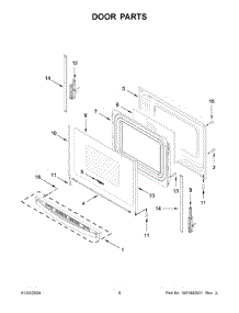 Door Parts parts for Whirlpool Range WFE320M0JW4 from AppliancePartsPros.com