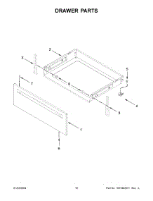 Drawer Parts parts for Whirlpool Range WFE320M0JW4 from AppliancePartsPros.com