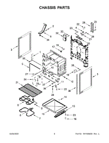 04 - Chassis Parts parts for Whirlpool Range WFE505W0HB5 from AppliancePartsPros.com