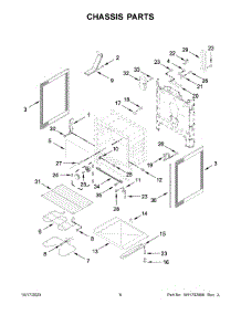 04 - Chassis Parts parts for Whirlpool Range WFE505W0HB6 from AppliancePartsPros.com