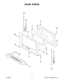 05 - Door Parts parts for Whirlpool Range WFE505W0HB6 from AppliancePartsPros.com