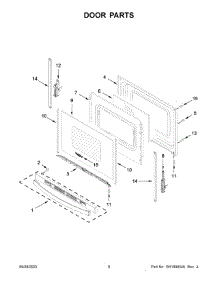 05 - Door Parts parts for Whirlpool Range WFE505W0JS4 from AppliancePartsPros.com
