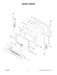 05 - Door Parts parts for Whirlpool Range WFE515S0JB4 from AppliancePartsPros.com