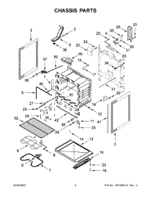04 - Chassis Parts parts for Whirlpool Range WFE515S0JS3 from AppliancePartsPros.com