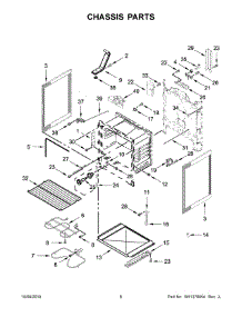 04 - Chassis Parts parts for Whirlpool Range WFE525S0JB0 from AppliancePartsPros.com
