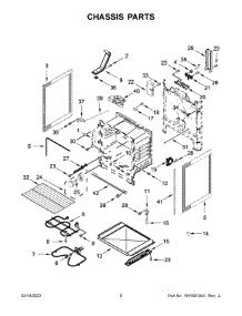 04 - Chassis Parts parts for Whirlpool Range WFE525S0JB3 from AppliancePartsPros.com