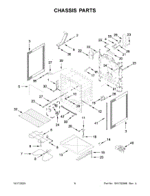 04 - Chassis Parts parts for Whirlpool Range WFE525S0JS4 from AppliancePartsPros.com