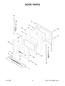 05 - Door Parts parts for Whirlpool Range WFE525S0JS4 from AppliancePartsPros.com