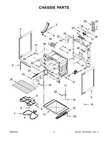 04 - Chassis Parts parts for Whirlpool Range WFE525S0JW1 from AppliancePartsPros.com