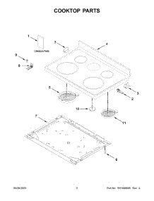 02 - Cooktop Parts parts for Whirlpool Range WFE535S0LS3 from AppliancePartsPros.com