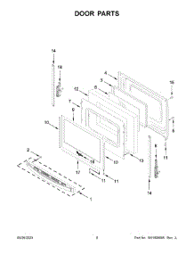 05 - Door Parts parts for Whirlpool Range WFE535S0LS3 from AppliancePartsPros.com