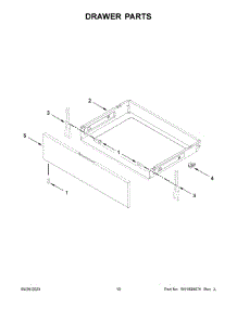 06 - Drawer Parts parts for Whirlpool Range WFE535S0LZ3 from AppliancePartsPros.com