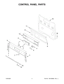 03 - Control Panel Parts parts for Whirlpool Range WFE550S0HV2 from AppliancePartsPros.com