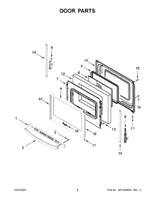 05 - Door Parts parts for Whirlpool Range WFE550S0HV2 from AppliancePartsPros.com