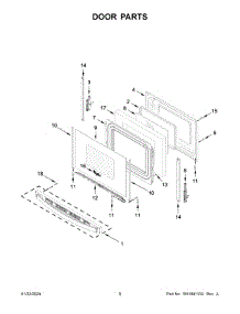 Door Parts parts for Whirlpool Range WFE550S0LB3 from AppliancePartsPros.com