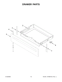 Drawer Parts parts for Whirlpool Range WFE550S0LB3 from AppliancePartsPros.com