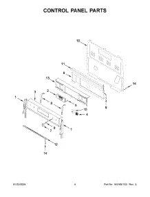 Control Panel Parts parts for Whirlpool Range WFE550S0LB3 from AppliancePartsPros.com