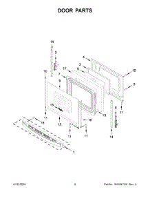 Door Parts parts for Whirlpool Range WFE550S0LW3 from AppliancePartsPros.com