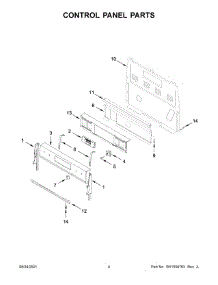 03 - Control Panel Parts parts for Whirlpool Range WFE550S0LZ0 from AppliancePartsPros.com
