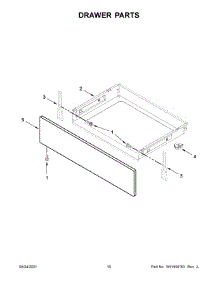 06 - Drawer Parts parts for Whirlpool Range WFE550S0LZ0 from AppliancePartsPros.com